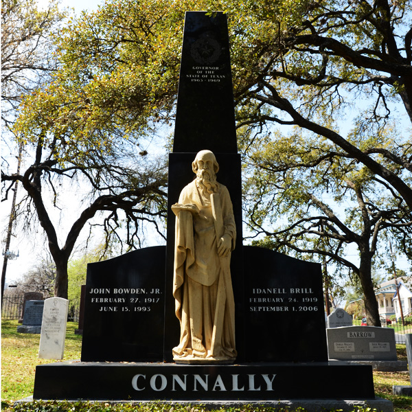 Governor and Mrs. Connally at the Texas State Cemetery (Nikon)